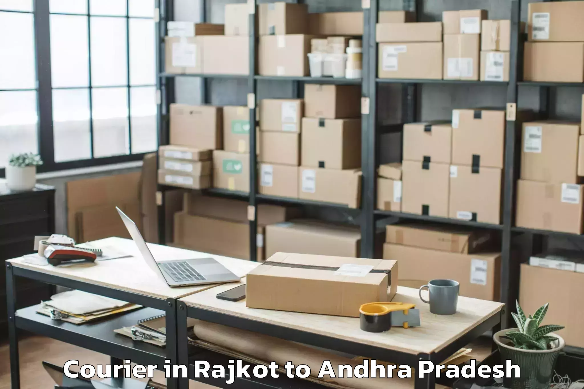 Quality Rajkot to Gadivemula Courier